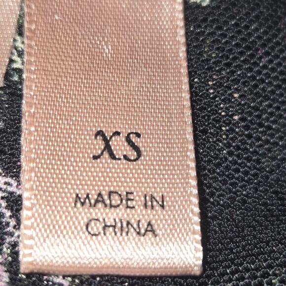 Willow + Root Womens XS Mesh Sheer Top Floral Faux Wrap Cover Up Topper Feminine - Picture 9 of 10